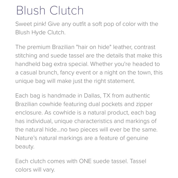 Parker & Hyde Blush Clutch